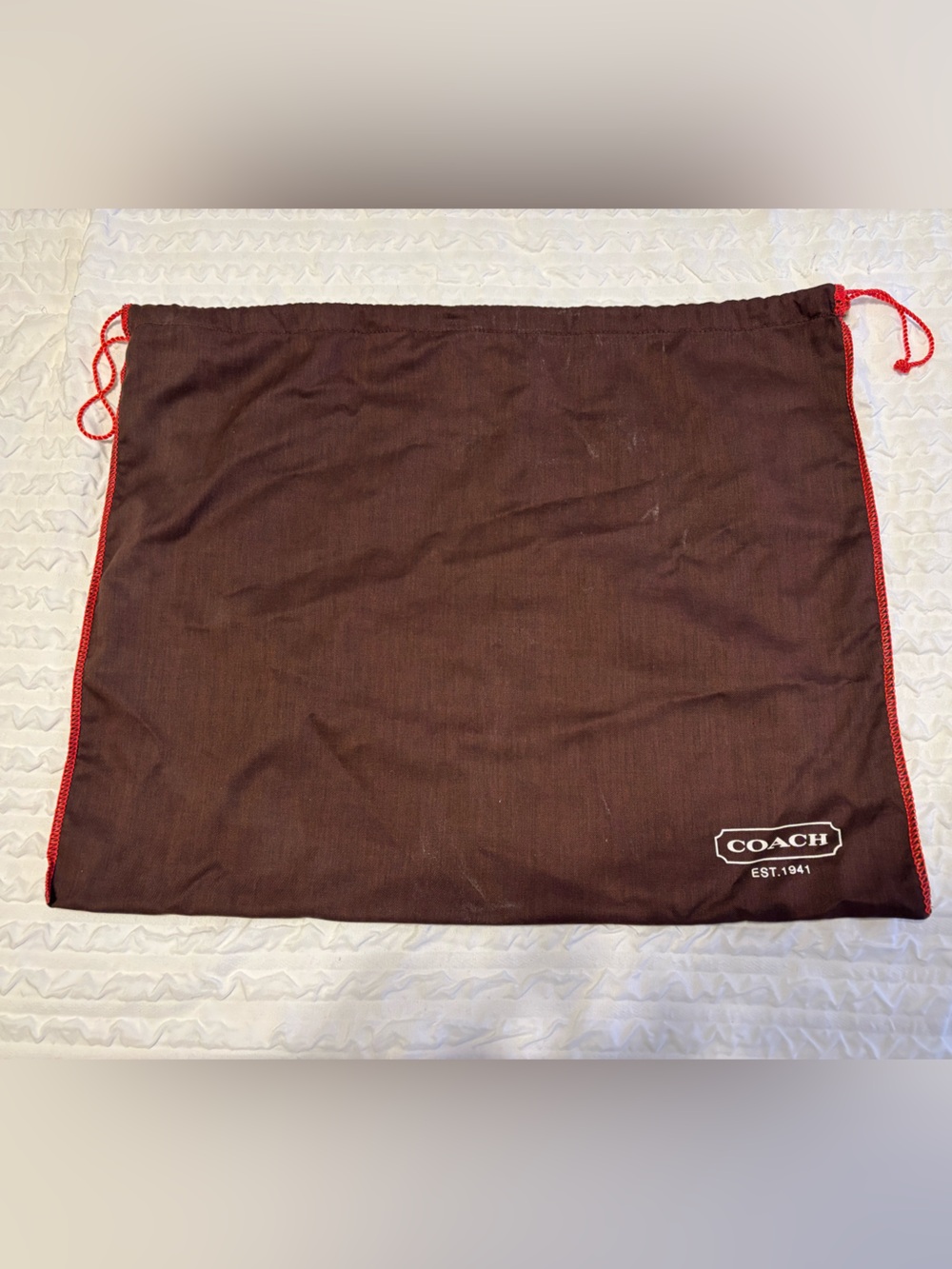 Coach Brown Drawstring Storage Dust Bag